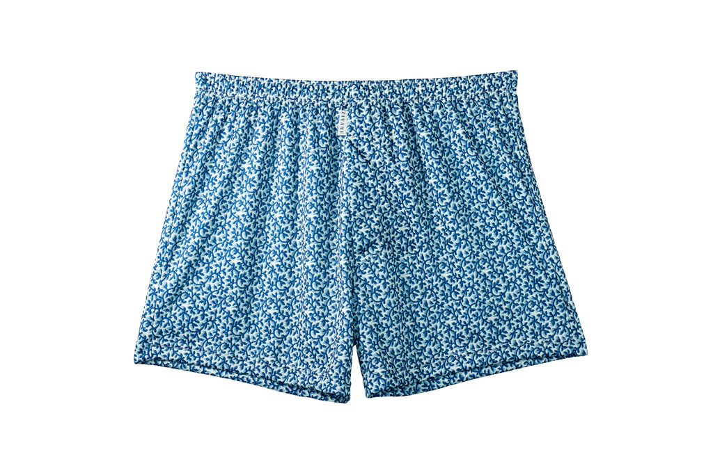 【7月新発売】ショートトランクス（Blue Arabesque)