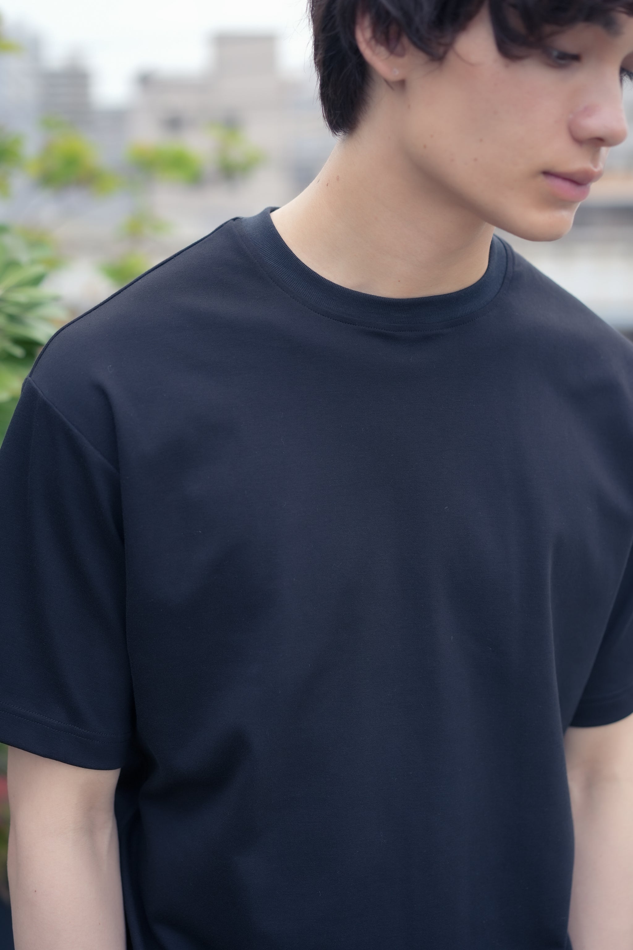 スビンコットン クルーネックTシャツ (Black) – ZIVANE