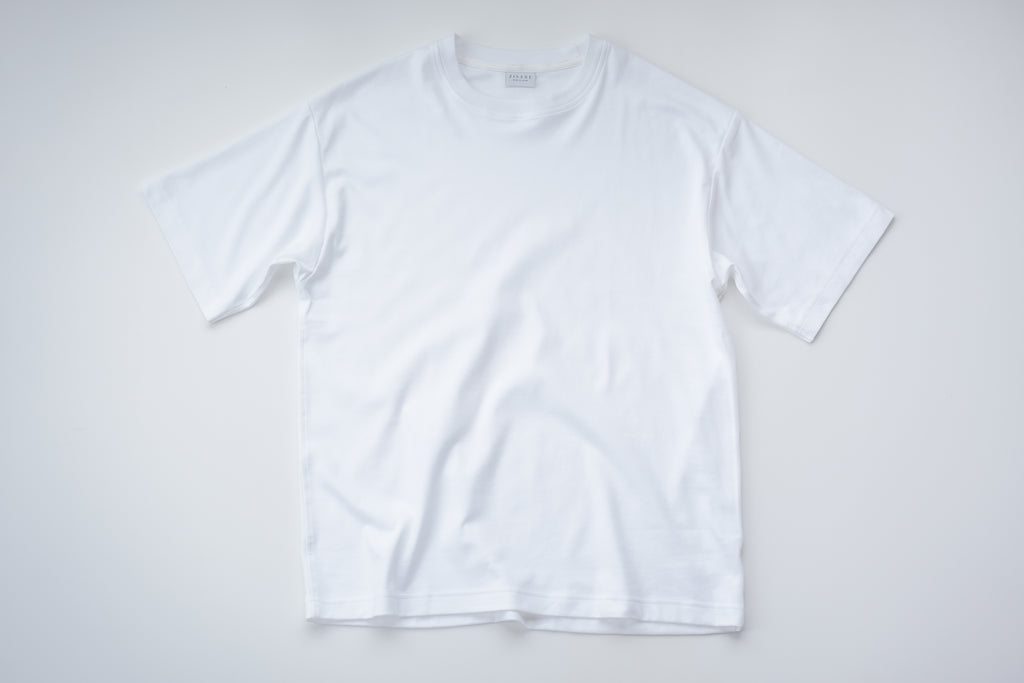 スビンコットン クルーネックＴシャツ (White)