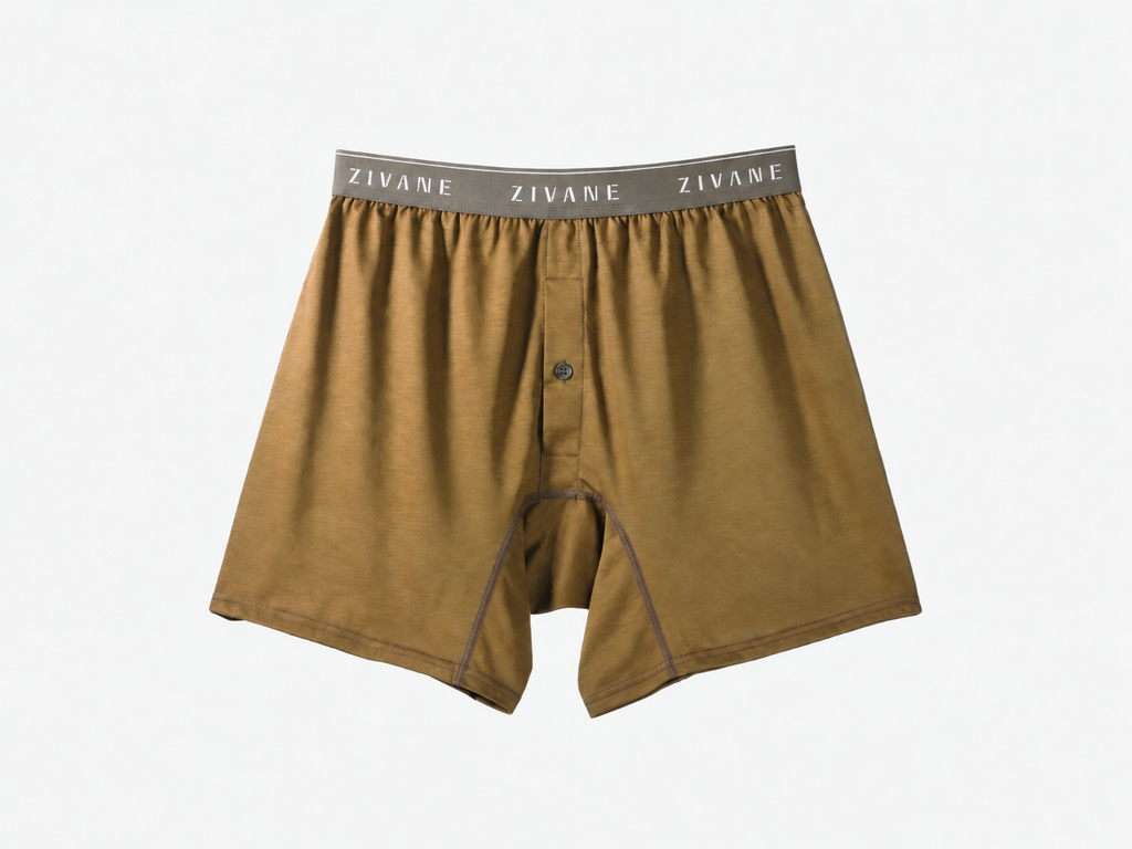 【10月新発売】ニットトランクス｜ブラウン Logo Elastic